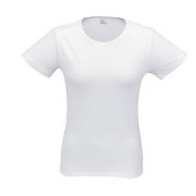 Фото на женской белой футболке 